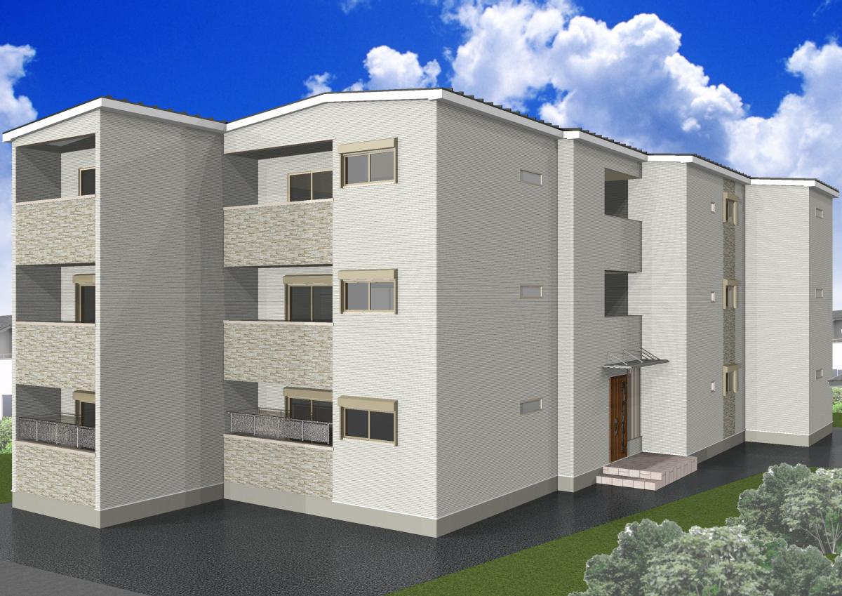 収益事業マンションのクリエオーレ倉治が竣工しました。